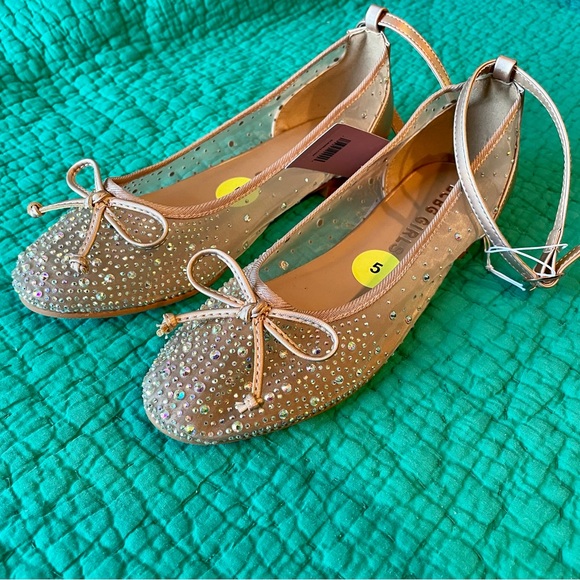 BCBG Girls Heidy mesh sparkle flat shoes - Picture 3 of 5